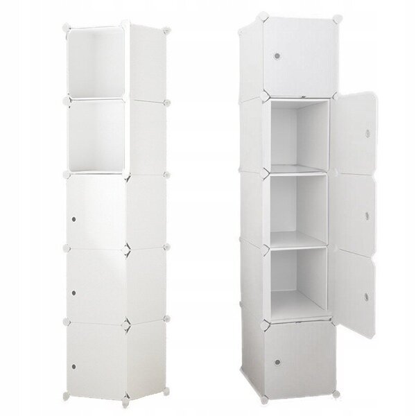 Modulaarinen vaatekaappi, 5 hyllyä