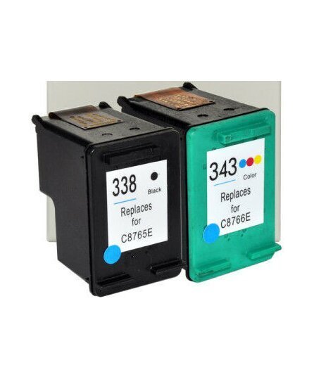 Multipakkaus mustepatruuna HP 338 Black + HP 343 TriColor