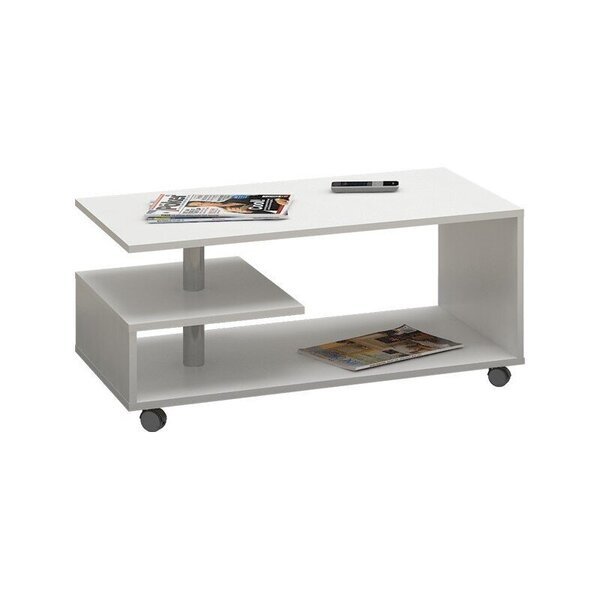 NORE Vin sohvapöytä pyörillä, valkoinen