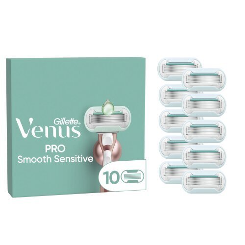 Parranajoterät naisille Gillette Venus Deluxe Smooth Sensitive Rosegold, 10 kpl