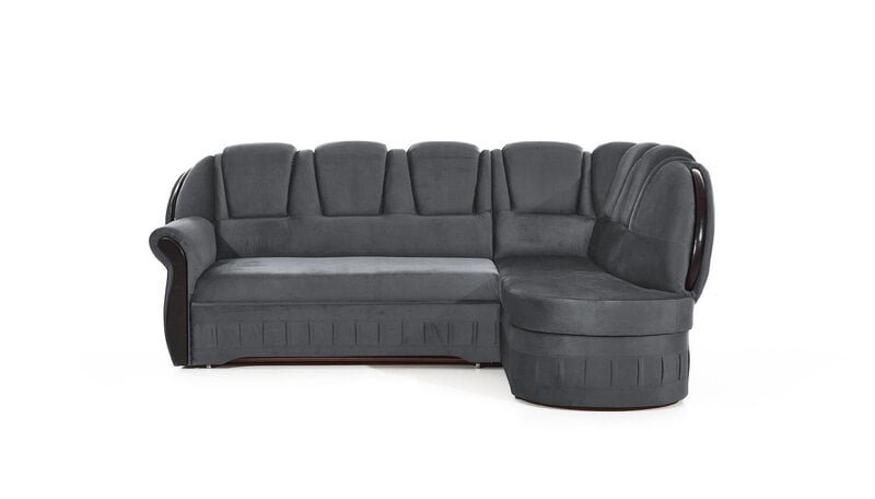 Pehmeä kulmasohva Lord, harmaa