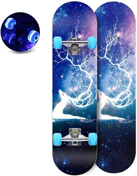 Rullalauta Aoli Skateboard LED, 80 cm