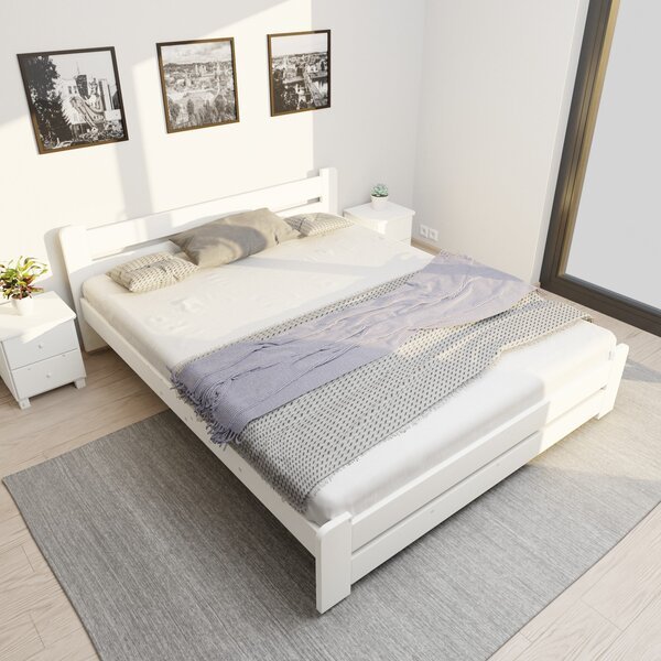 Sänky patjalla HARMONIJA RS 90x200 Valkoinen