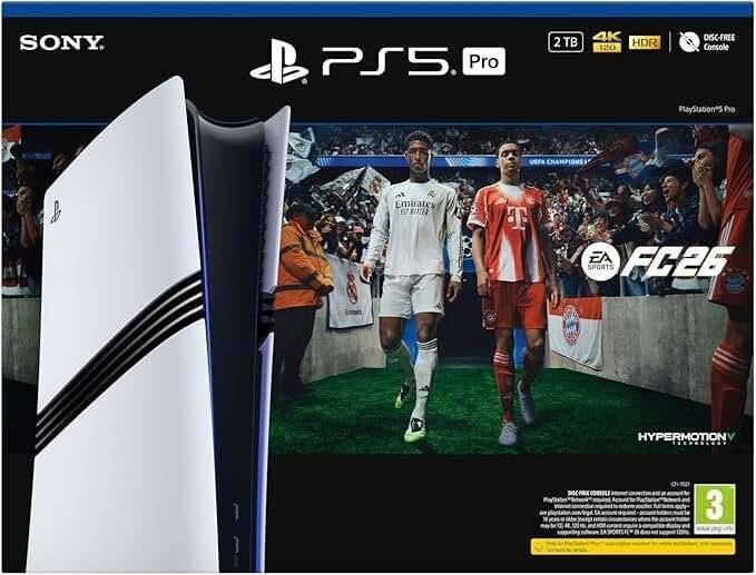 Pelikonsoli Sony PlayStation 5 Pro 2 TB + EA Sports FA2026 Bundle