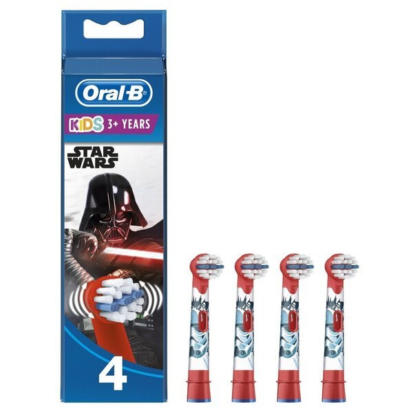 Sähköhammasharjan vaihtopää Star Wars -vaihtoharjat, 4 kpl, EB10, Oral-B Kids