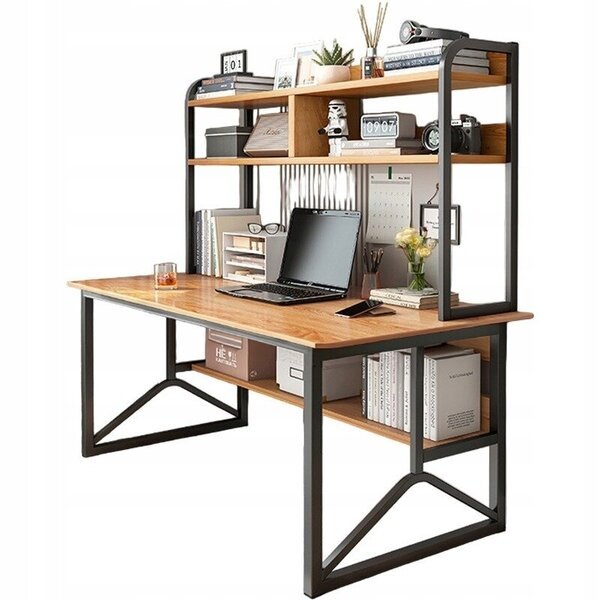 Tietokonepöytä, tumma pyökki, 120 cm