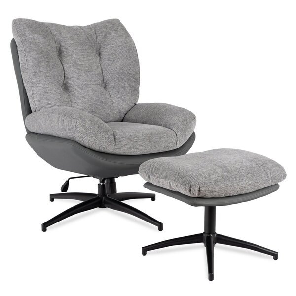 Tuoli Jalkatuella Mebel Elite FREMONT Harmaa