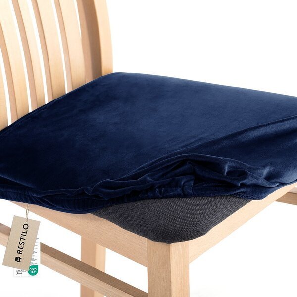 Tuolinpäällinen Restilo Stretch Sento, 40x40 cm, sininen