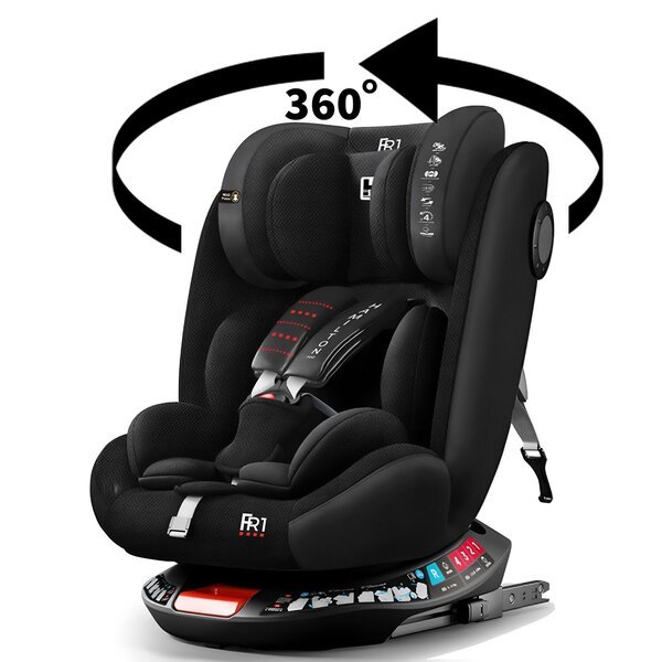 Turvaistuin Hamilton 360º FR01, ISOFIX 0-36 kg, Diamond black
