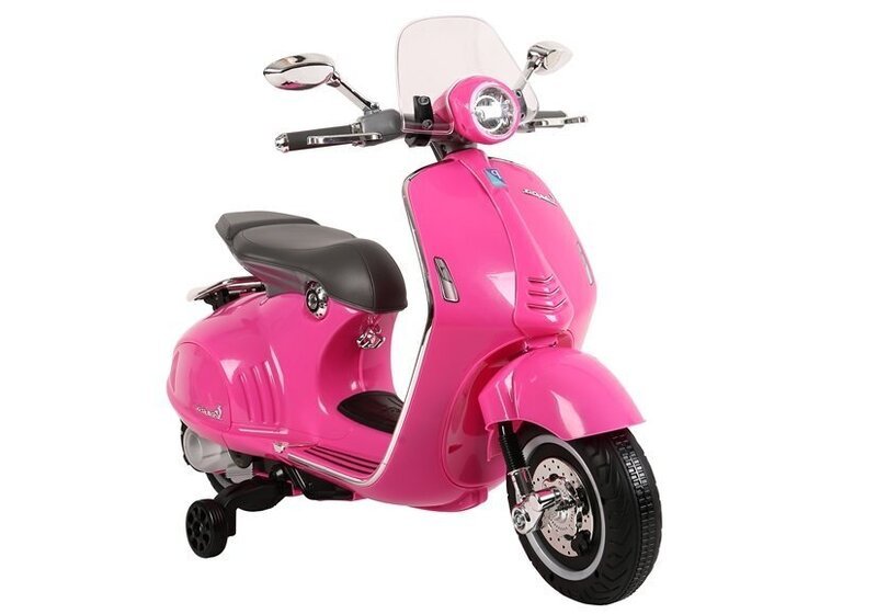Vespa GTS 300 -sähköskootteri lapsille, 96 cm x 34 cm x 51 cm, vaaleanpunainen