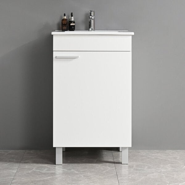 Kylpyhuonekaappi pesualtaalla NORE Modu, valkoinen