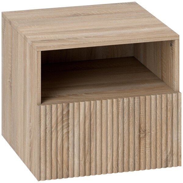 Yöpöytä, vetimetön muotoilu, vaaleanruskea