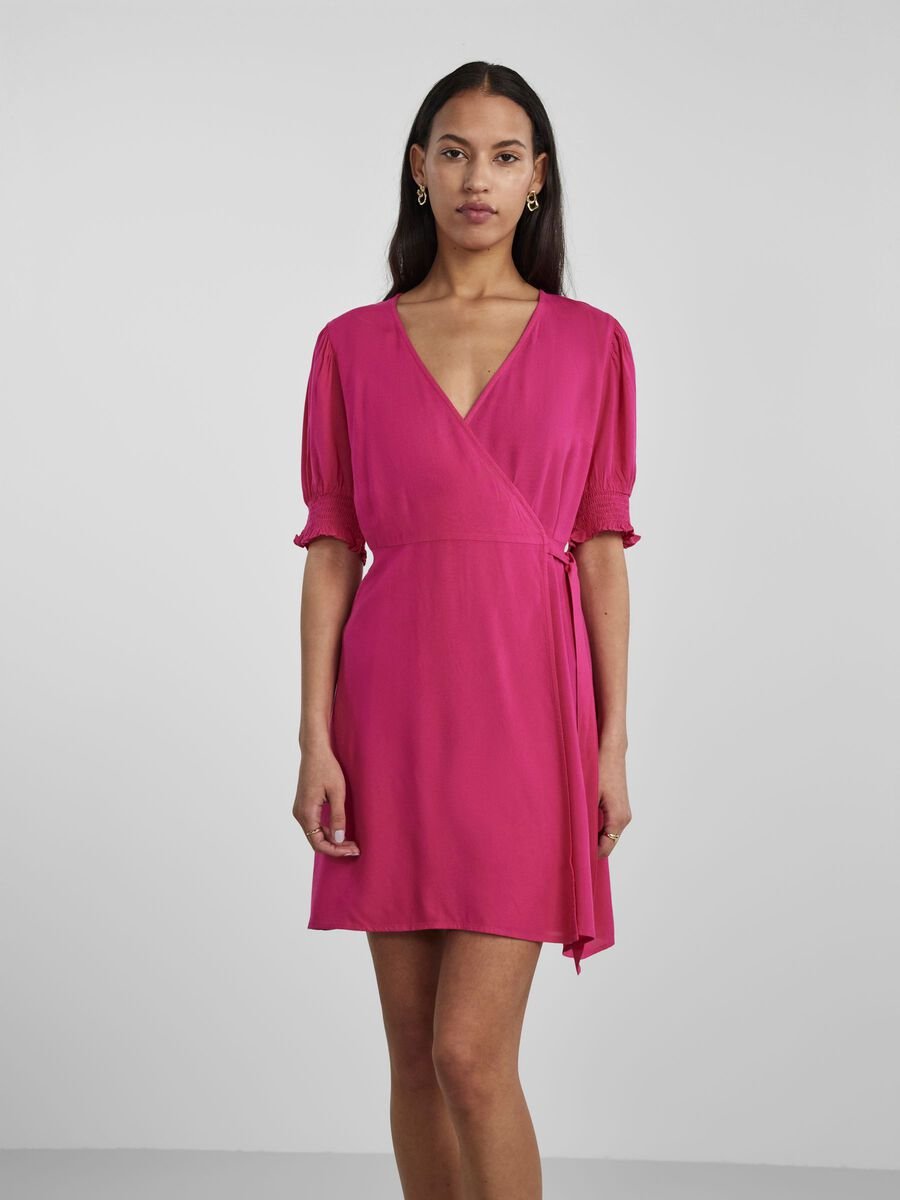Pieces mekko, PCTALA 2/4 WRAP DRESS Pinkki
