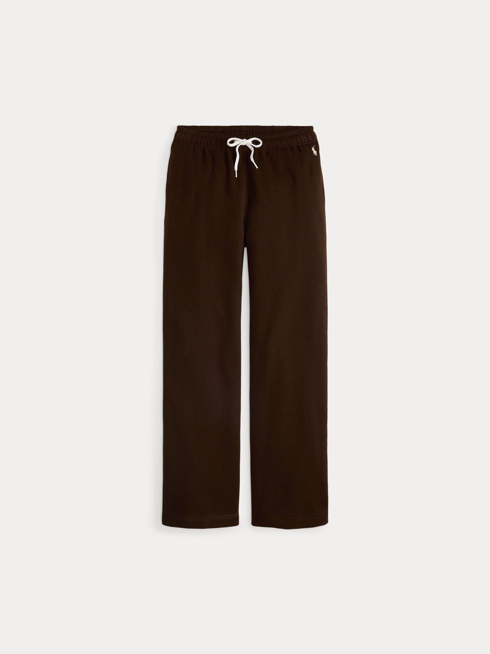 Polo Ralph Lauren naisten collegehousut KNIT-OPEN BOTTOM SWEATPANT-PANTS, tummanruskea