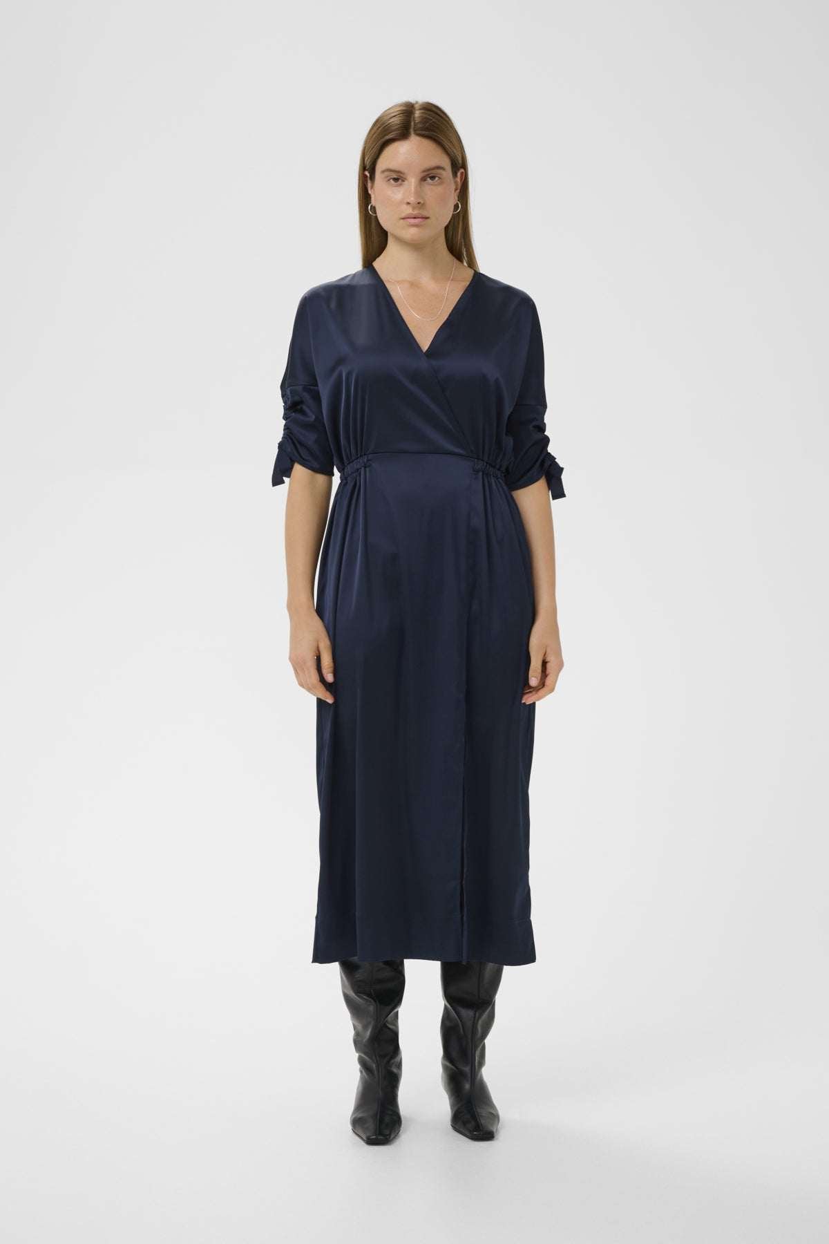 Inwear mekko LakeIW Fake Wrap Dress, Midnight Magic