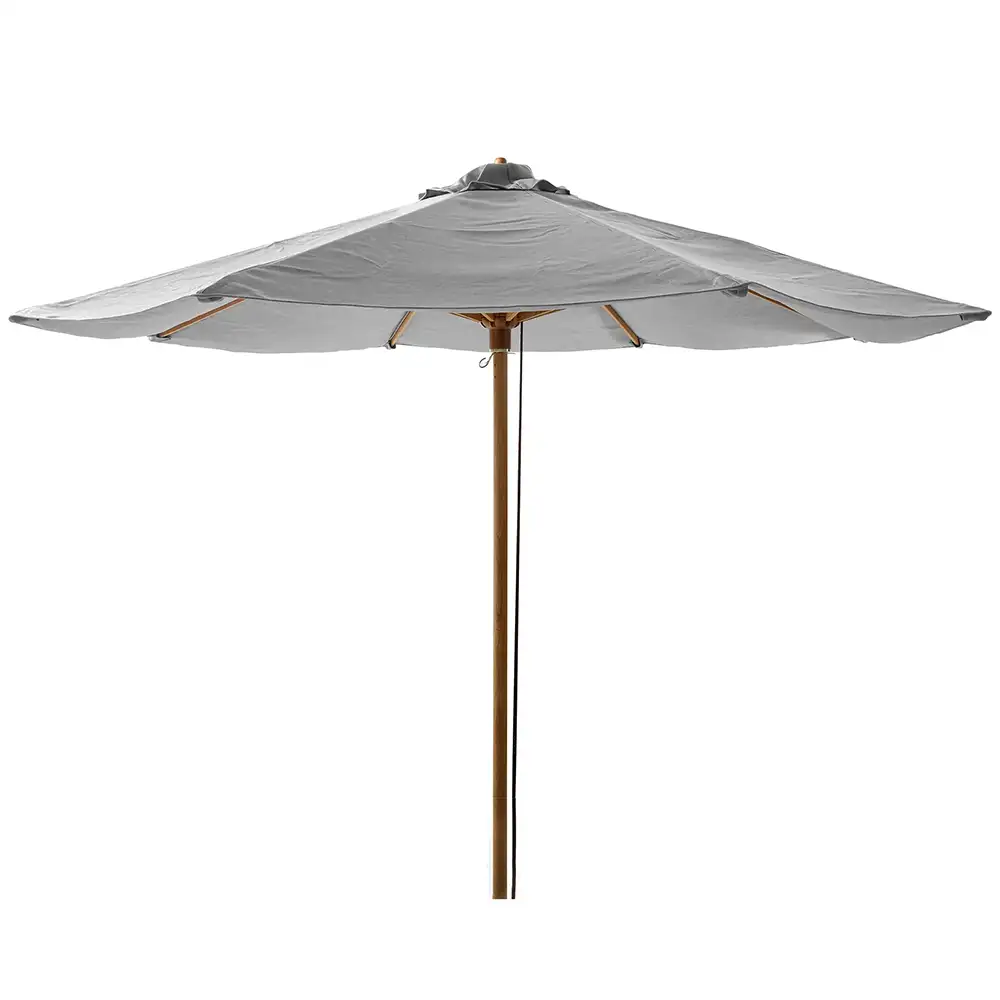 Cane-line, Classic aurinkovarjo 300 cm Light grey / tiikki