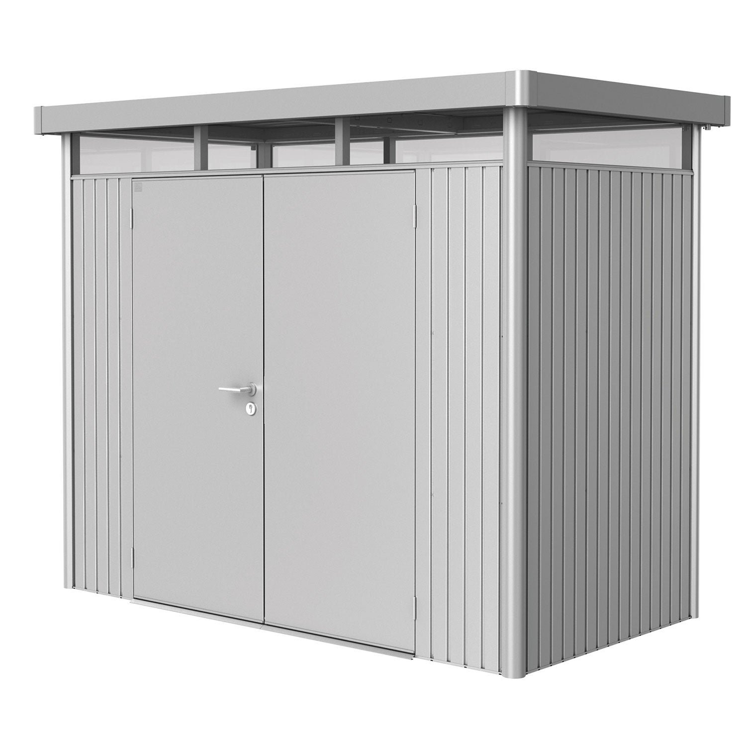 Biohort, Highline puutarhavarasto dubbeldörr koko h1 metallic hopea