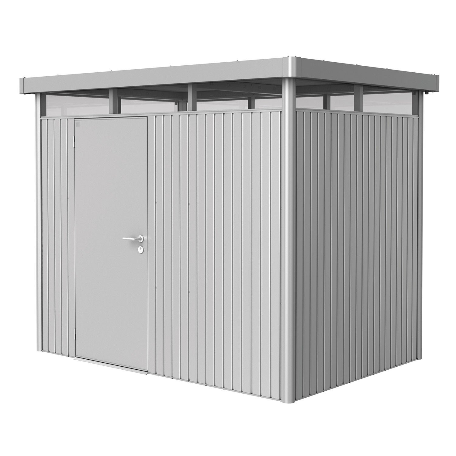 Biohort, Highline puutarhavarasto koko h2 metallic hopea