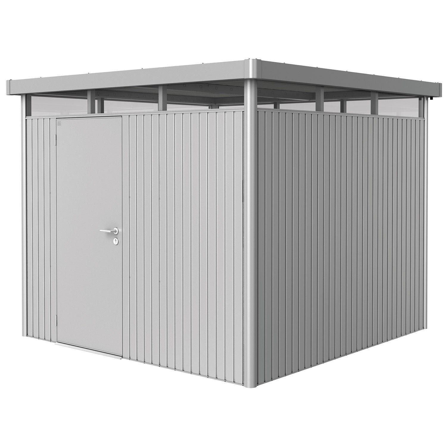 Biohort, Highline puutarhavarasto koko h4 metallic hopea