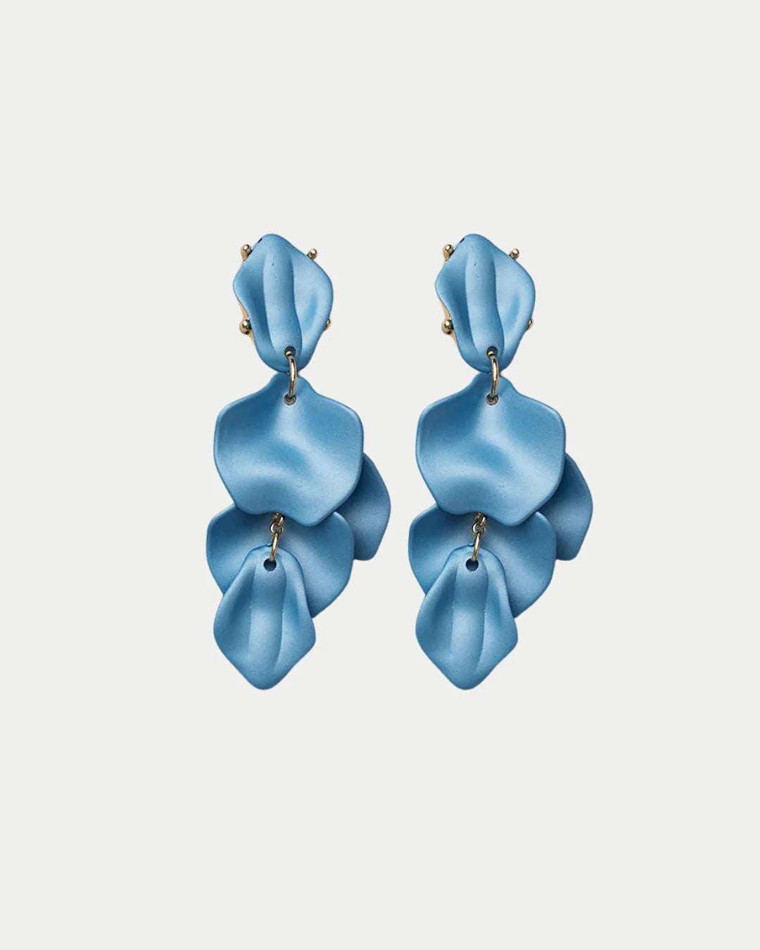 Bow 19 korvakorut Leaf Earring, vaaleansininen