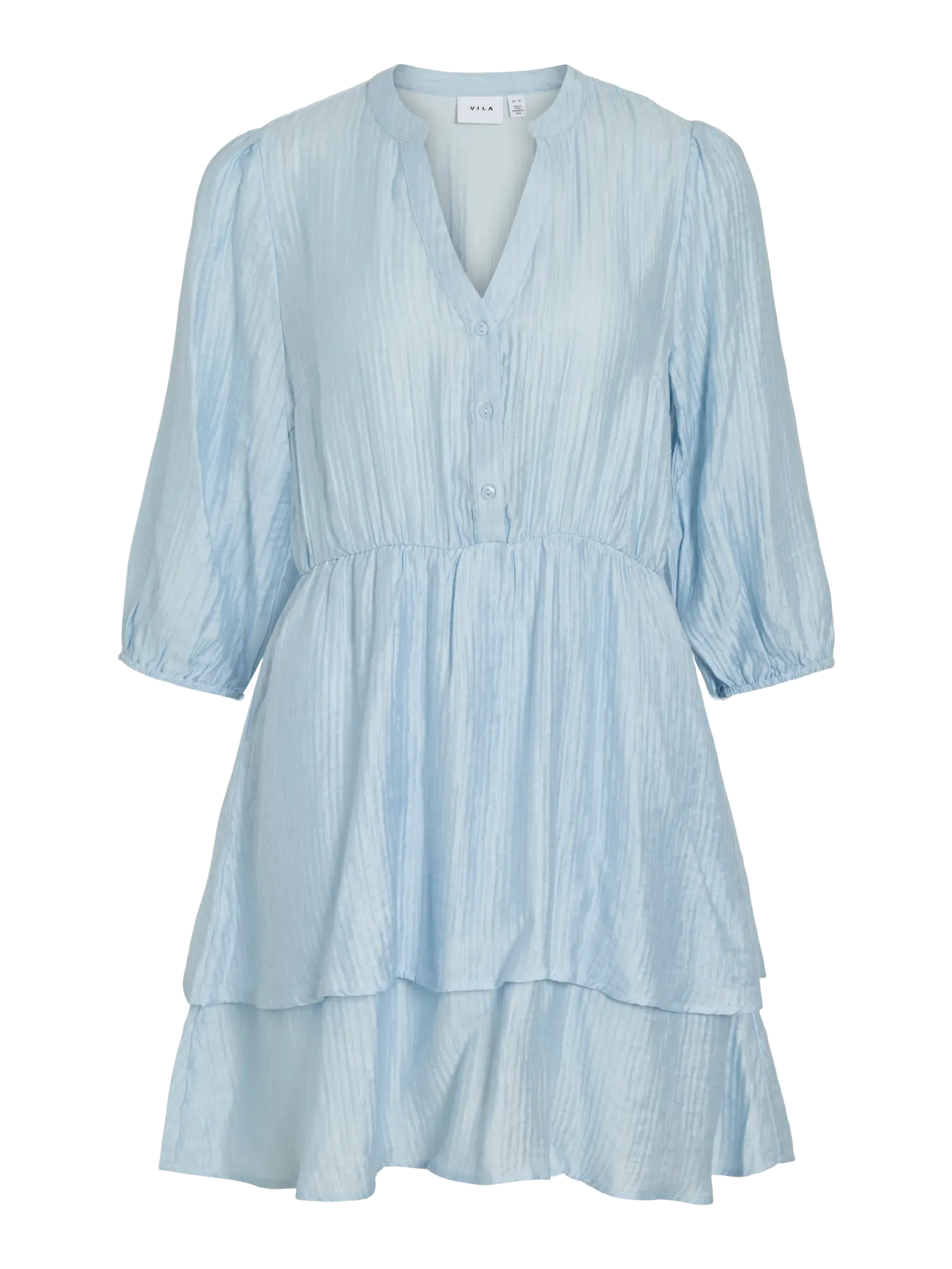 Vila mekko Vikenila V-Neck 3/4 Dress, Nantucket Breeze