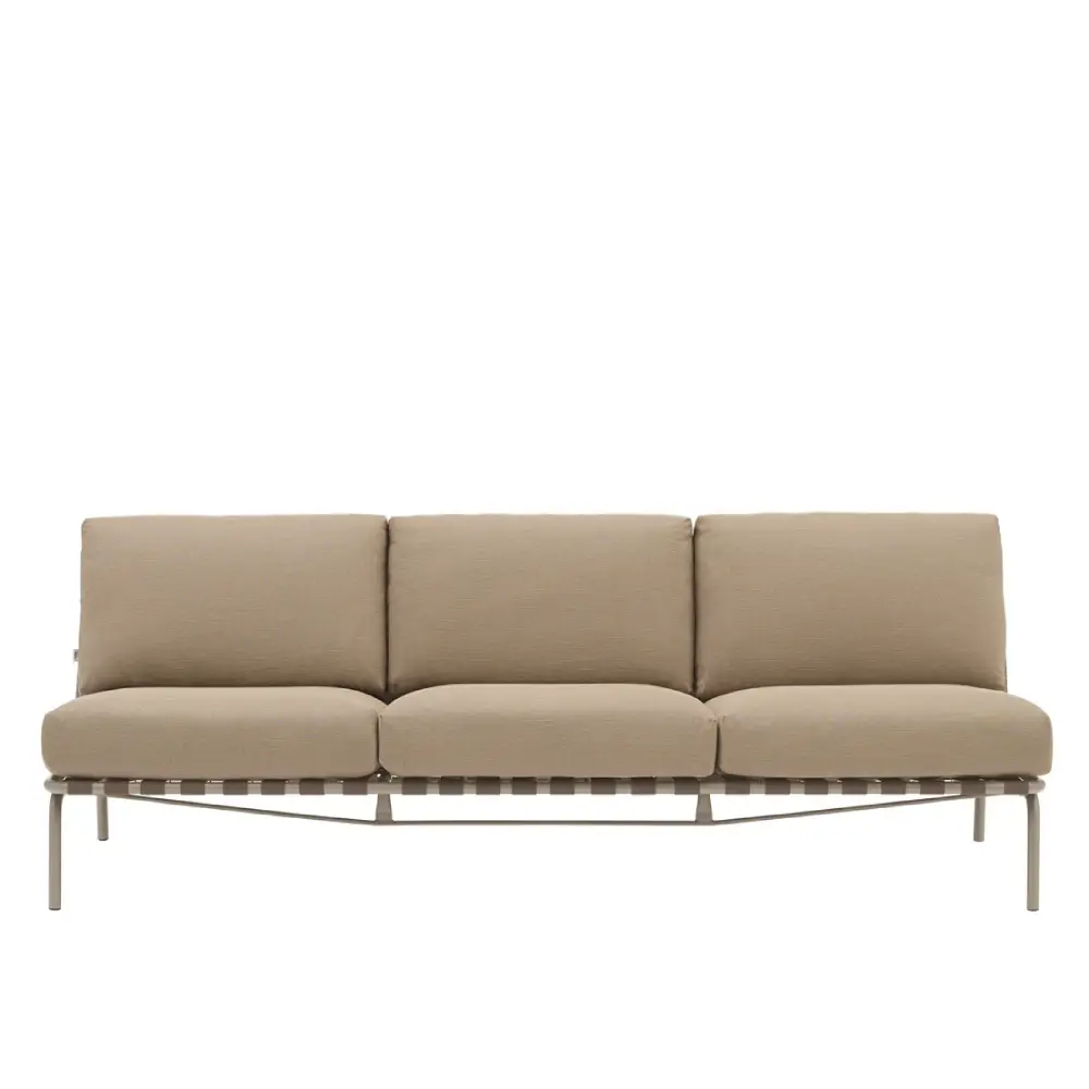 Muuto, Lounge Sohva Settle 3-seater Ribbed Weave 5/Taupe