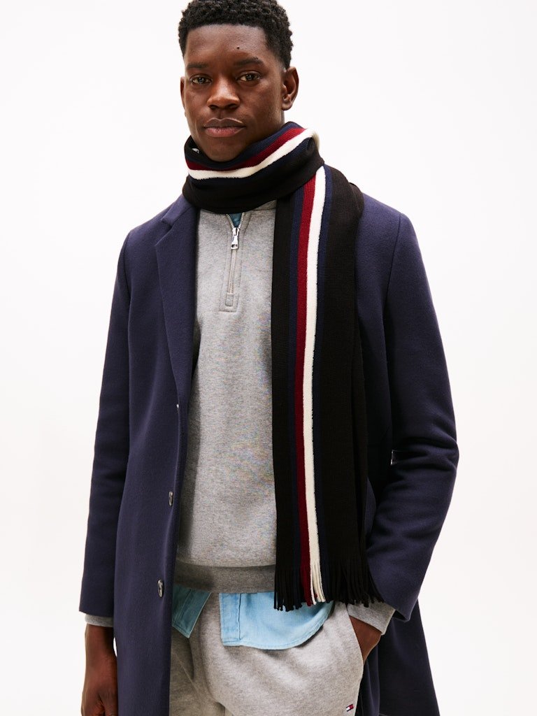 Tommy Hilfiger huivi K TH RWB RACHELLE SCARF, musta