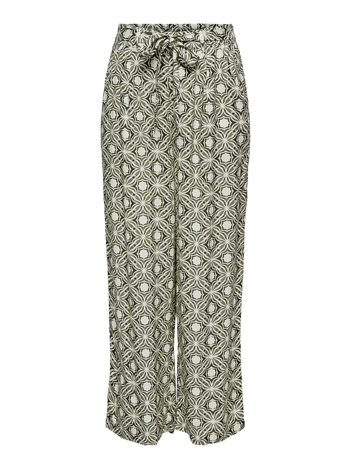 Only naisten housut Onlsilva, vihreä kuosillinen