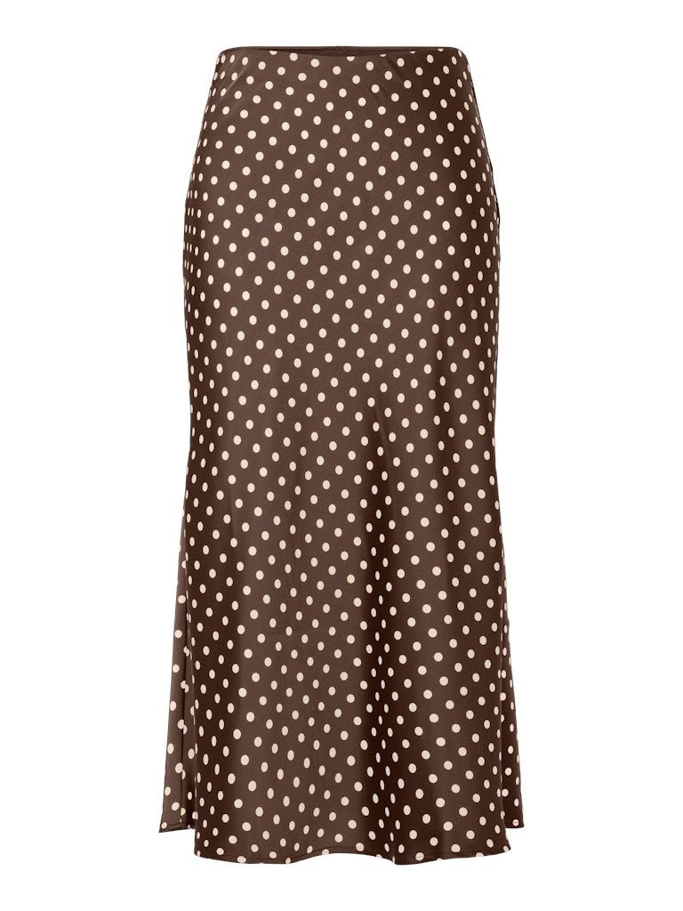 Y.A.S hame, YASPELLA HW MIDI SKIRT S. NOOS Pinecone Small Ecru dots