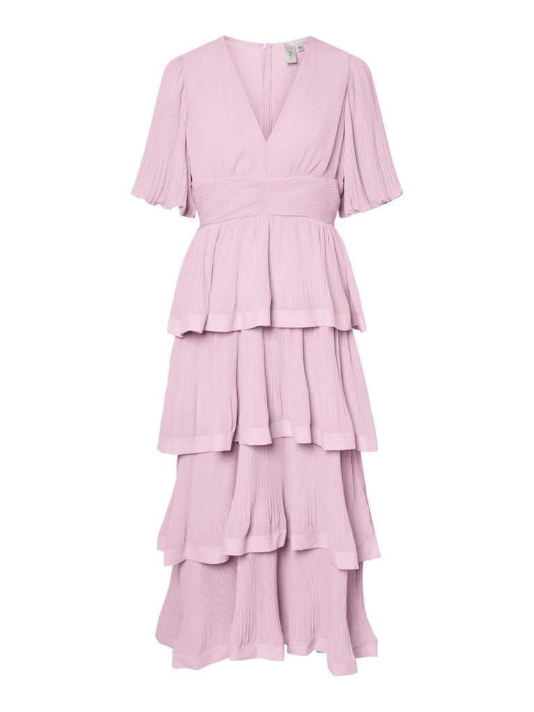 Y.A.S mekko YASPlisa SS Long Dress S. Show, Ballerina