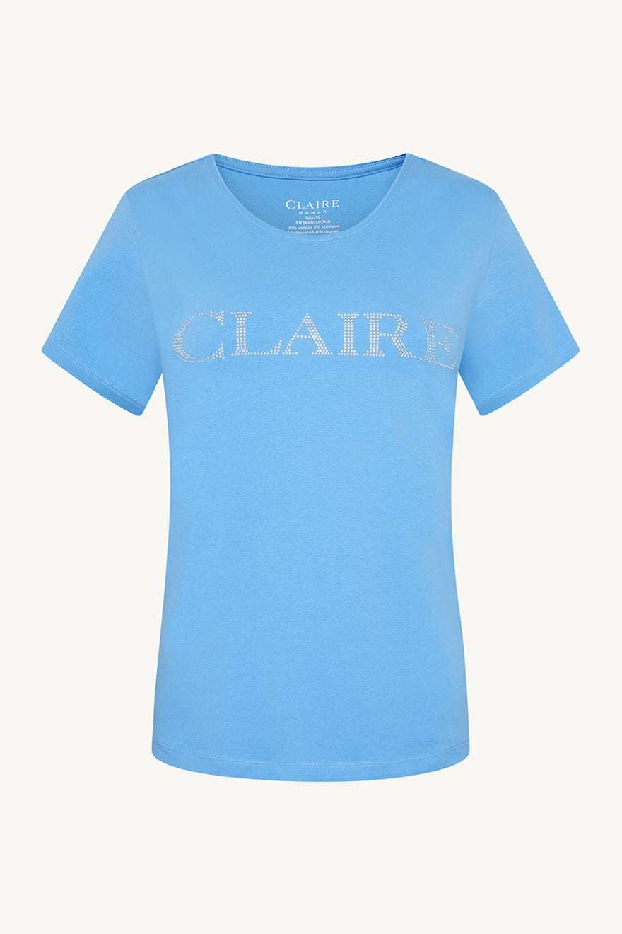 Claire, Naisten T-Paita, Allison Logo T-Paita Sininen