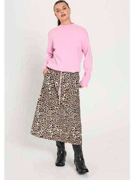 Freequent naisten hame, Malay skirt Ruskea Kuosi