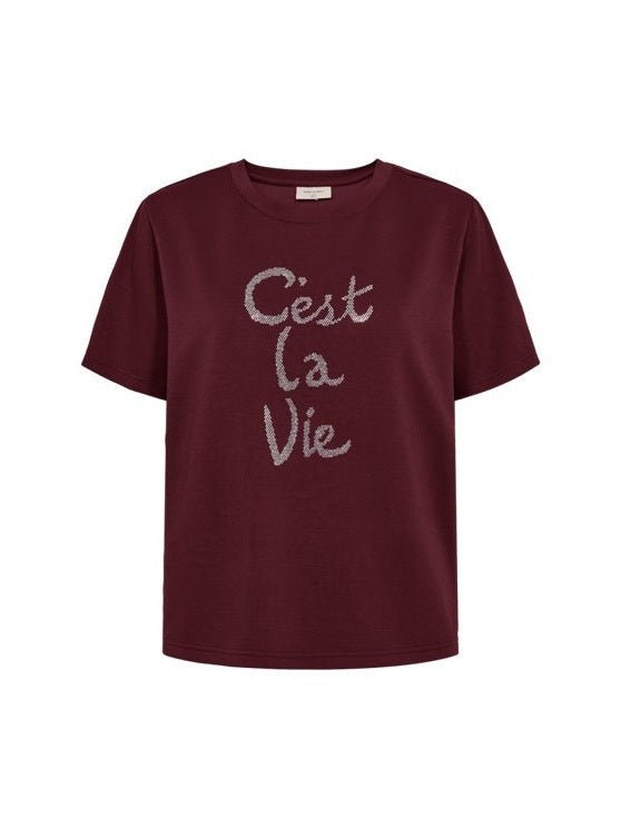 Freequent naisten t-paita, MALAK TEE Viininpunainen