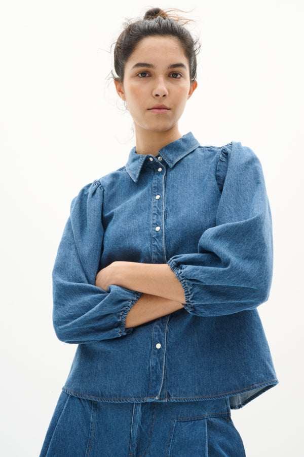 Inwear naisten paita, BALLARIZIW  SHIRT Blue Denim