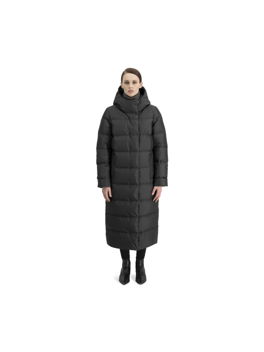 Joutsen, Naisten Untuvatakki, Blanka Pitkä Untuvatakki 121cm Musta