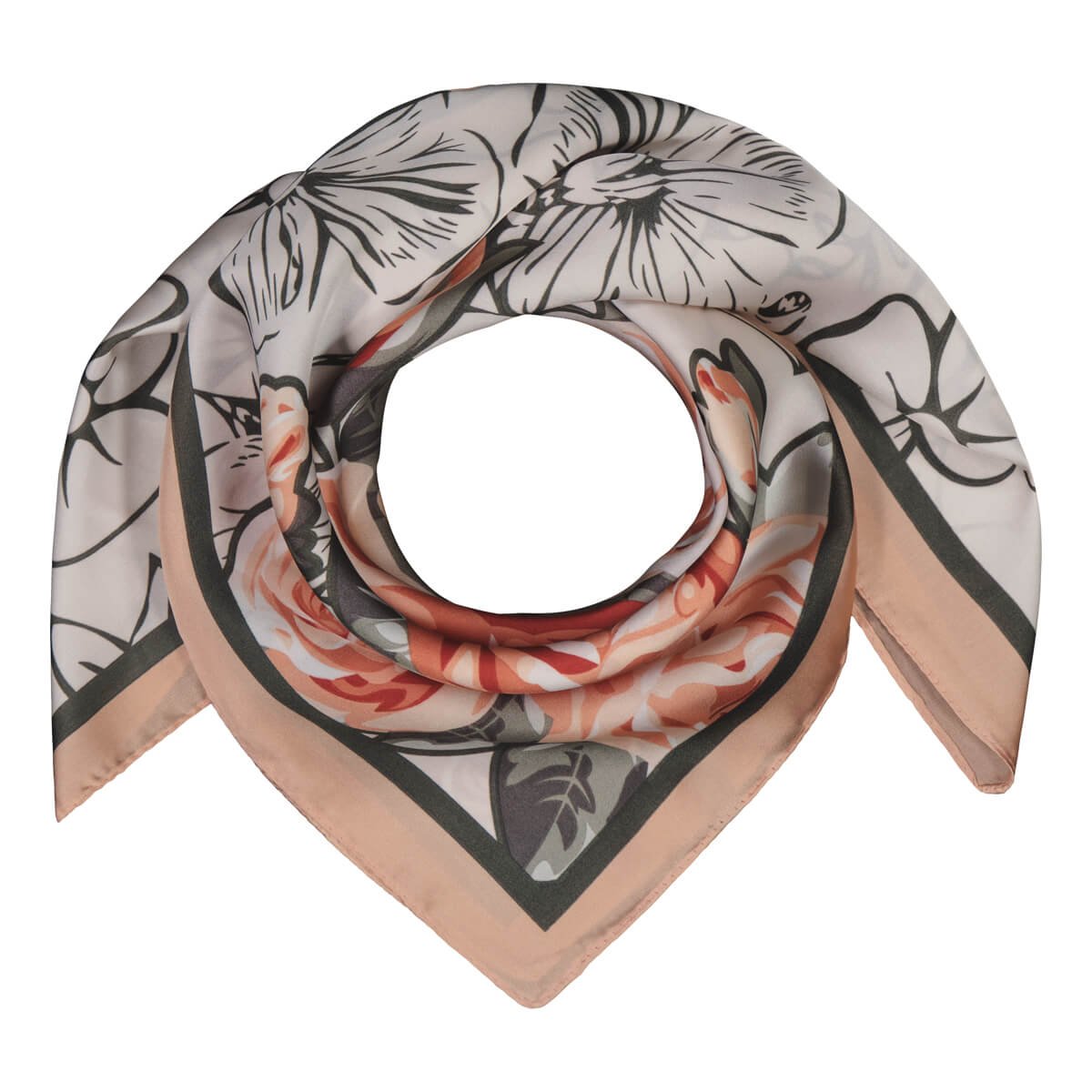 Klement Huivi, 70 x 70 Linnea Huivi Kuosi, Punainen