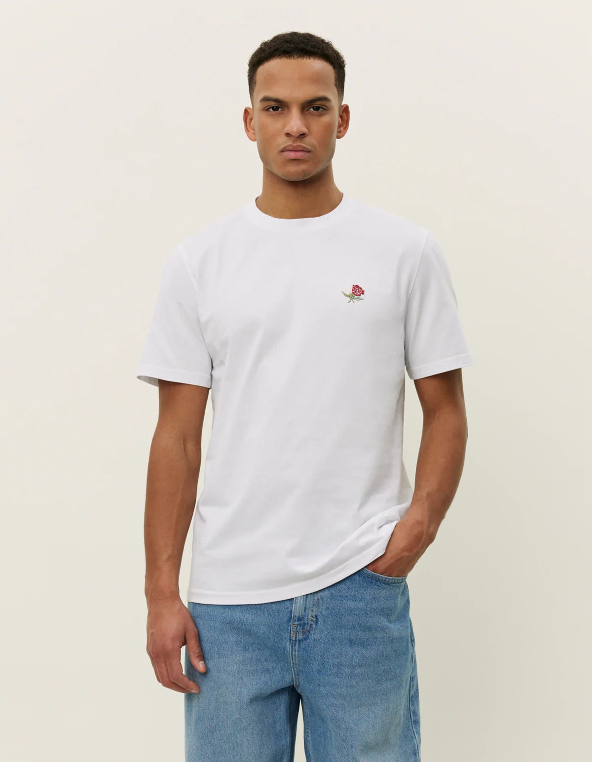 Les Deux miesten t-paita, CLYDE T-SHIRT Valkoinen
