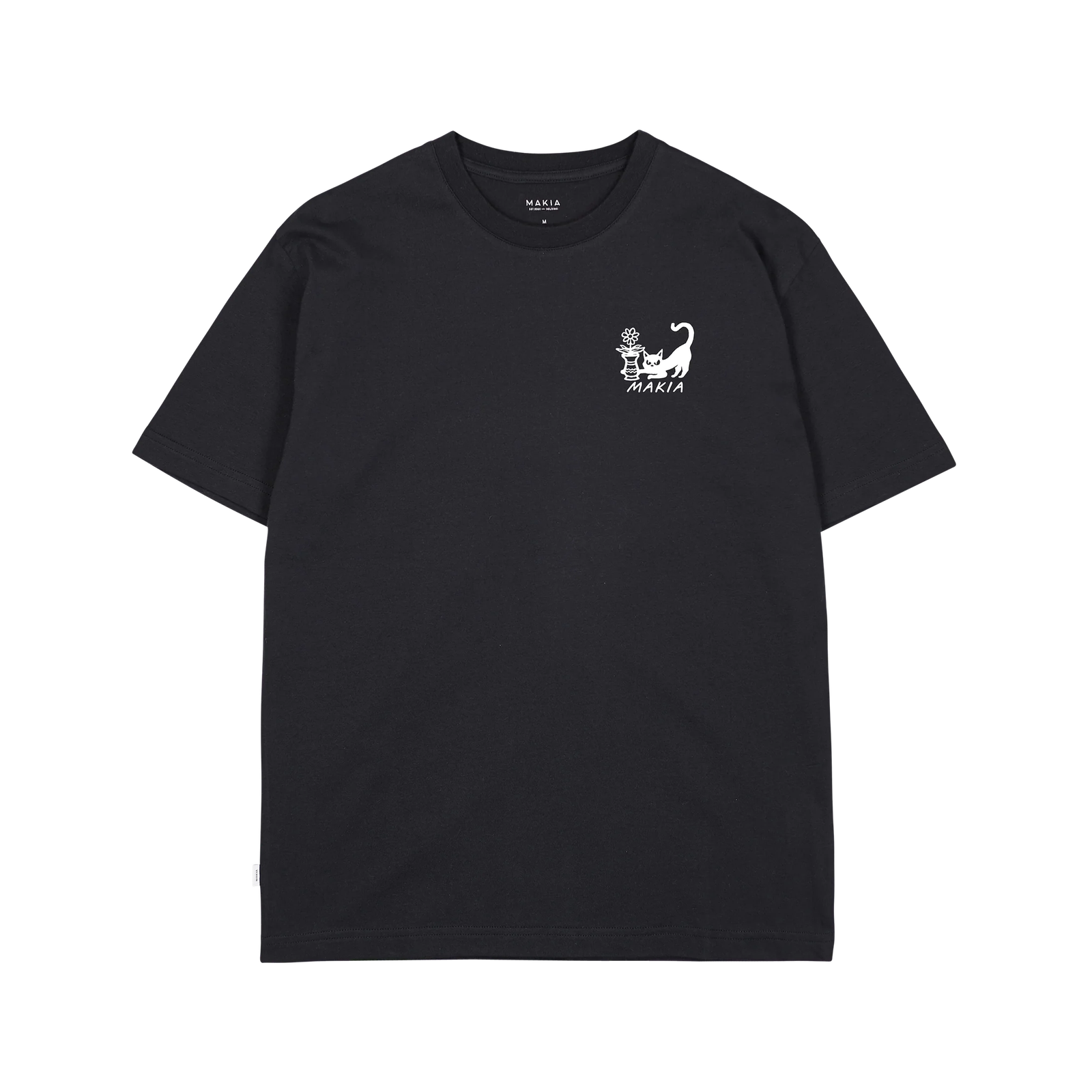 Makia Miesten T-Paita, BLOOMING T-SHIRT Musta