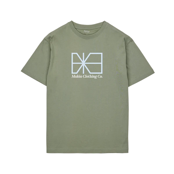 Makia miesten t-paita, CROSSING T-SHIRT Vihreä
