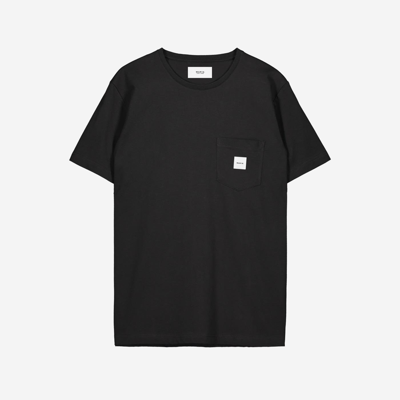 Makia Miesten T-paita, Square Pocket T-Shirt Musta