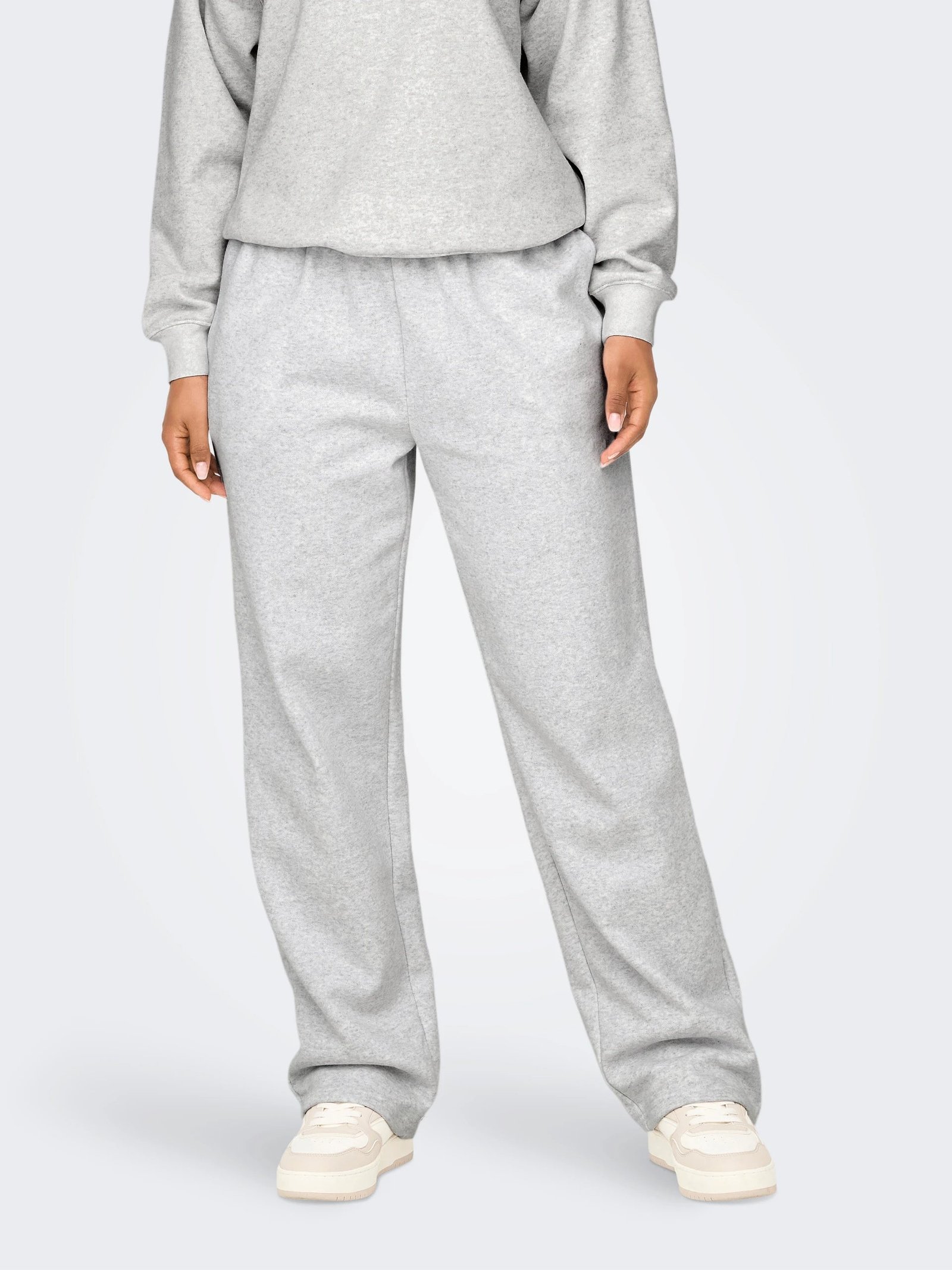 Only Naisten Collegehousut, Onldaze Straight Pants Noos Vaaleanharmaa