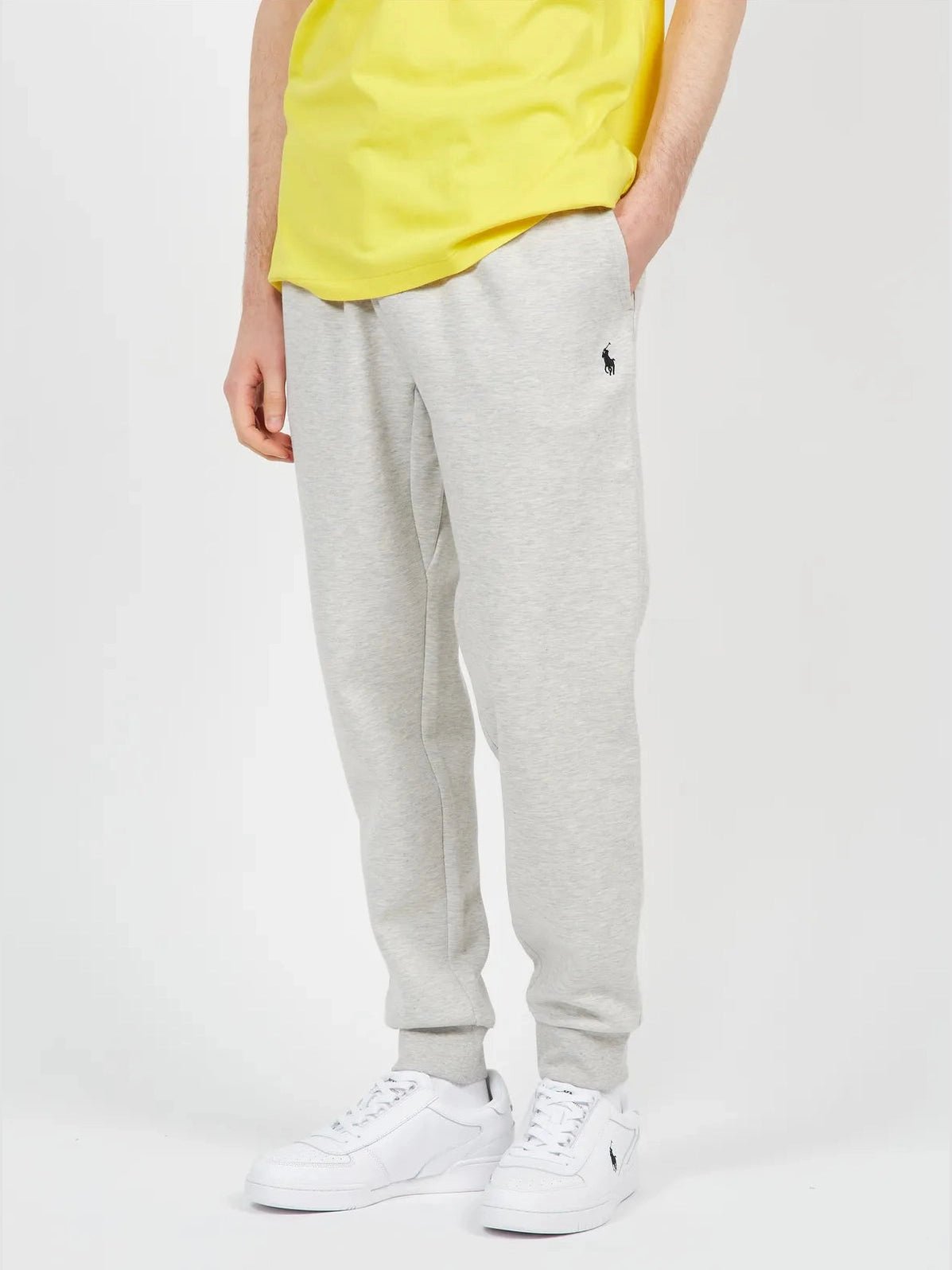 Polo Ralph Lauren Miesten Collegehousut, DOUBLE-KNIT JOGGER PANT Keskiharmaa