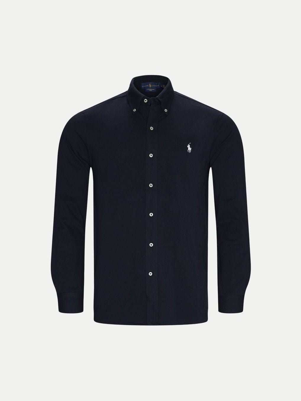 Polo Ralph Lauren Miesten Kauluspaita, FEATHERWEIGHT MESH SHIRT Tummansininen