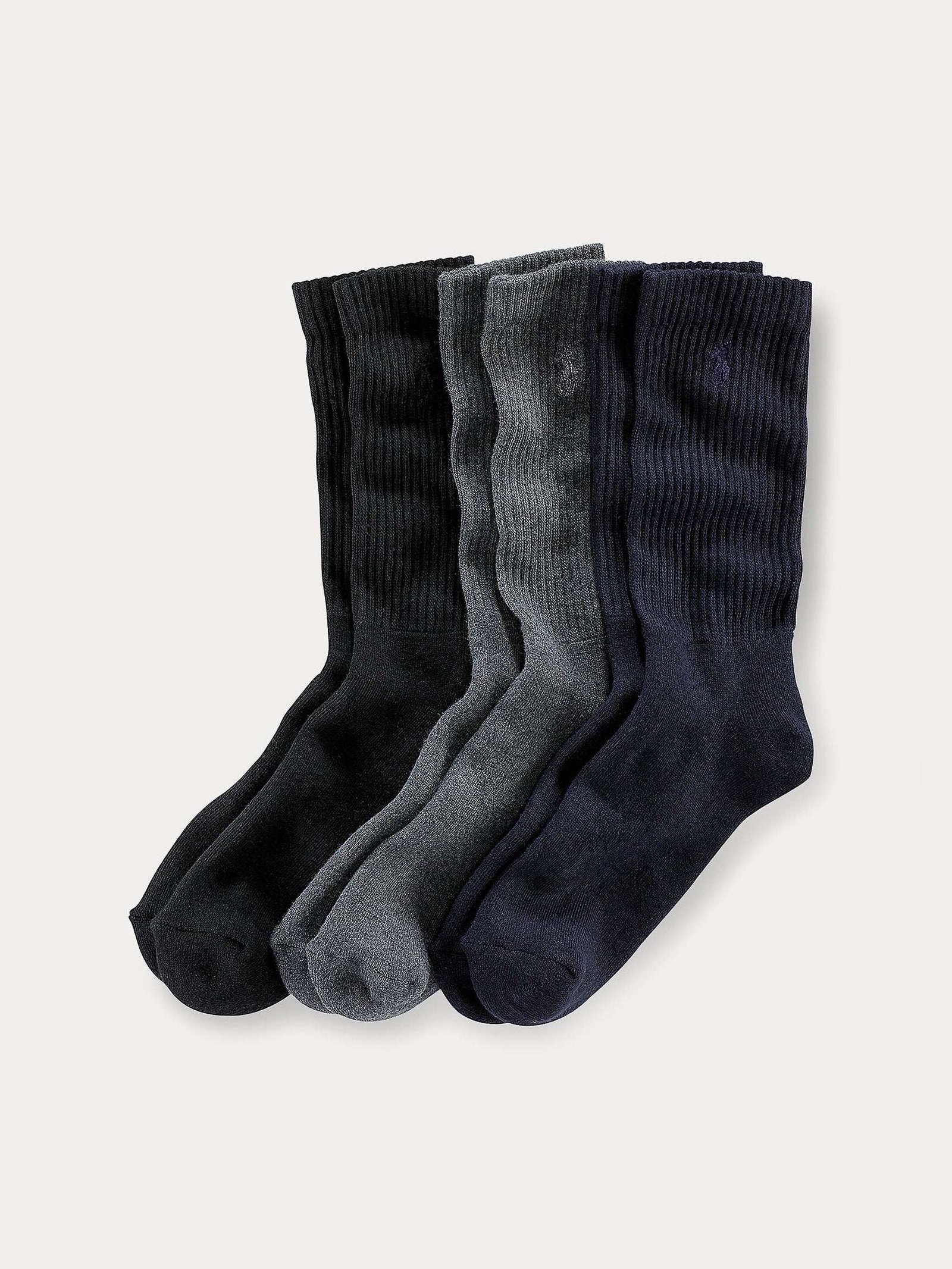 Polo Ralph Lauren Miesten Sukat 3-Pack, POLO TENNIS SOCK Musta