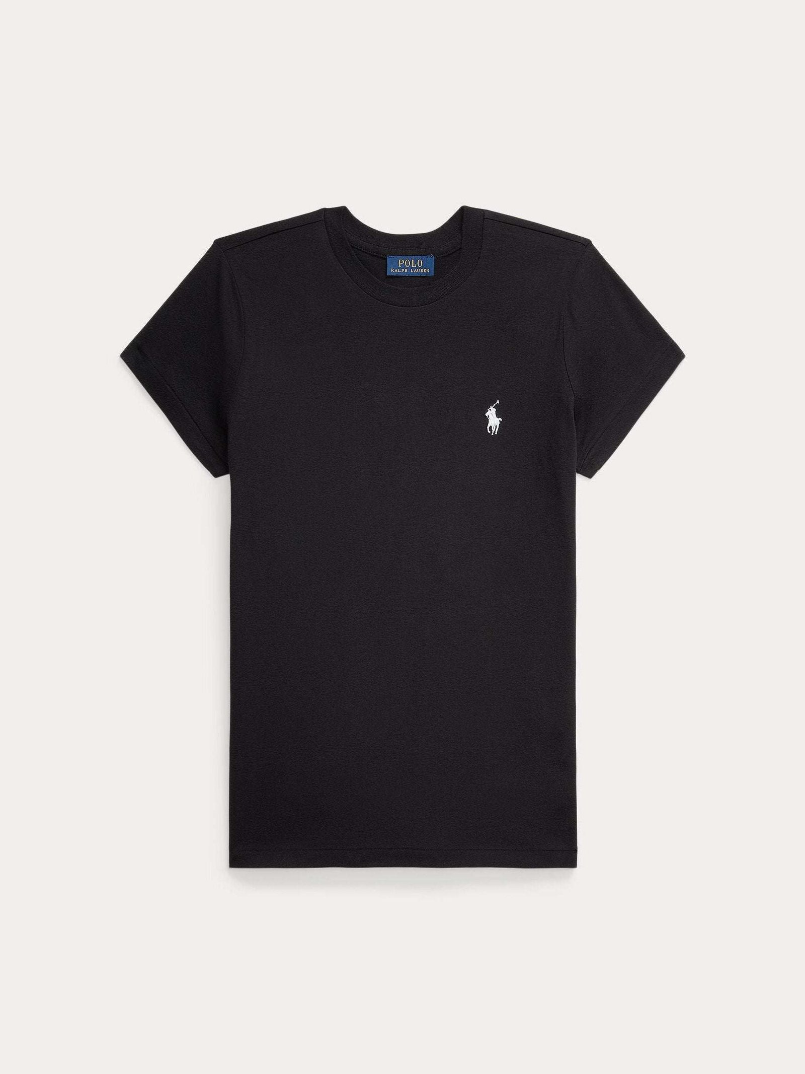 Polo Ralph Lauren naisten t-paita, NEW RLTPP-SHORT SLEEVE-T-SHIRT Musta
