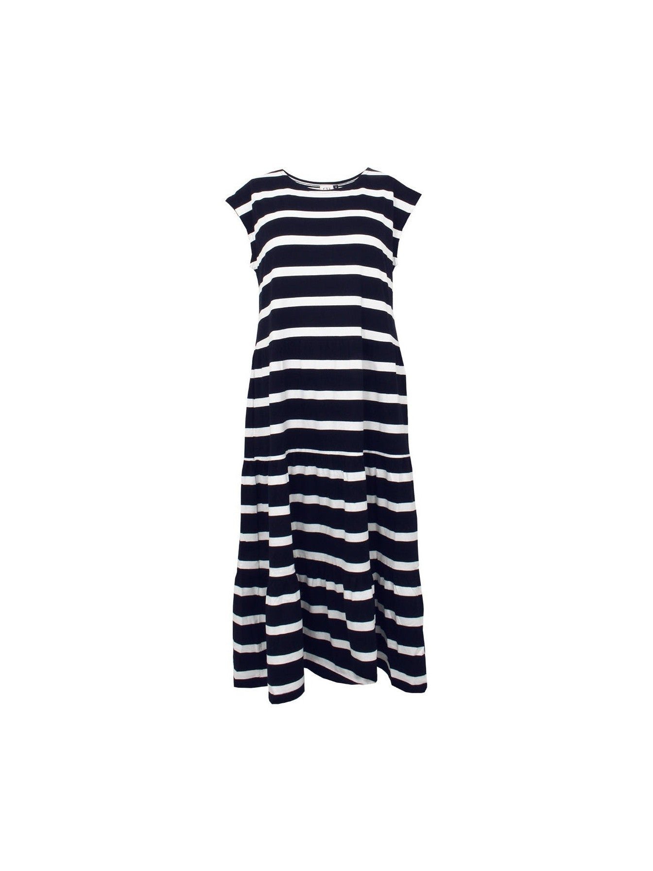 S.T.I naisten mekko, JOY STRIPE TRICOT DRESS 118CM Raidallinen Sininen