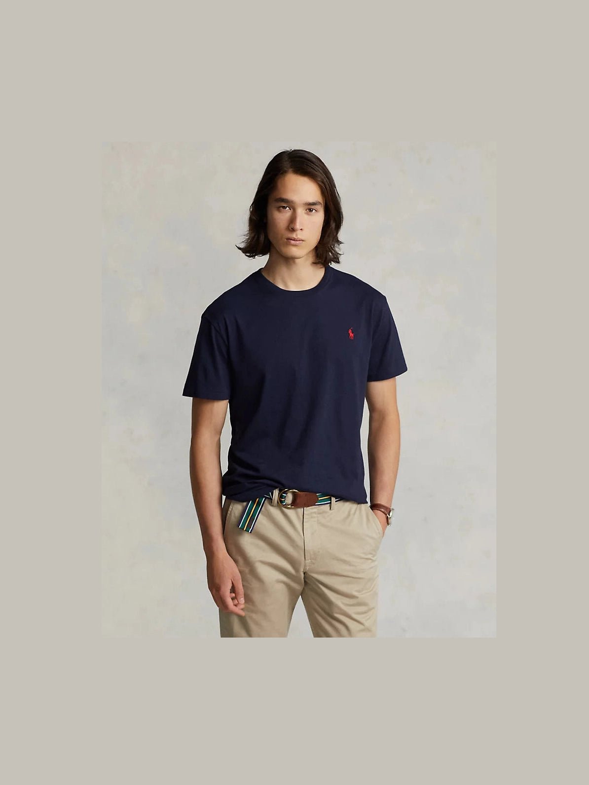 Polo Ralph Lauren Miesten T-Paita, SHORT SLEEVE-T-SHIRT NOS Tummansininen