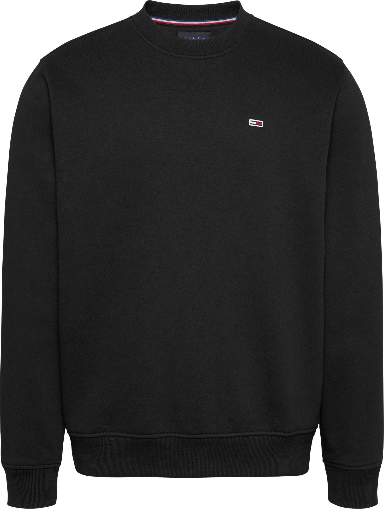 Tommy Jeans Miesten Collegepaita, REG S FLAG CREW Musta