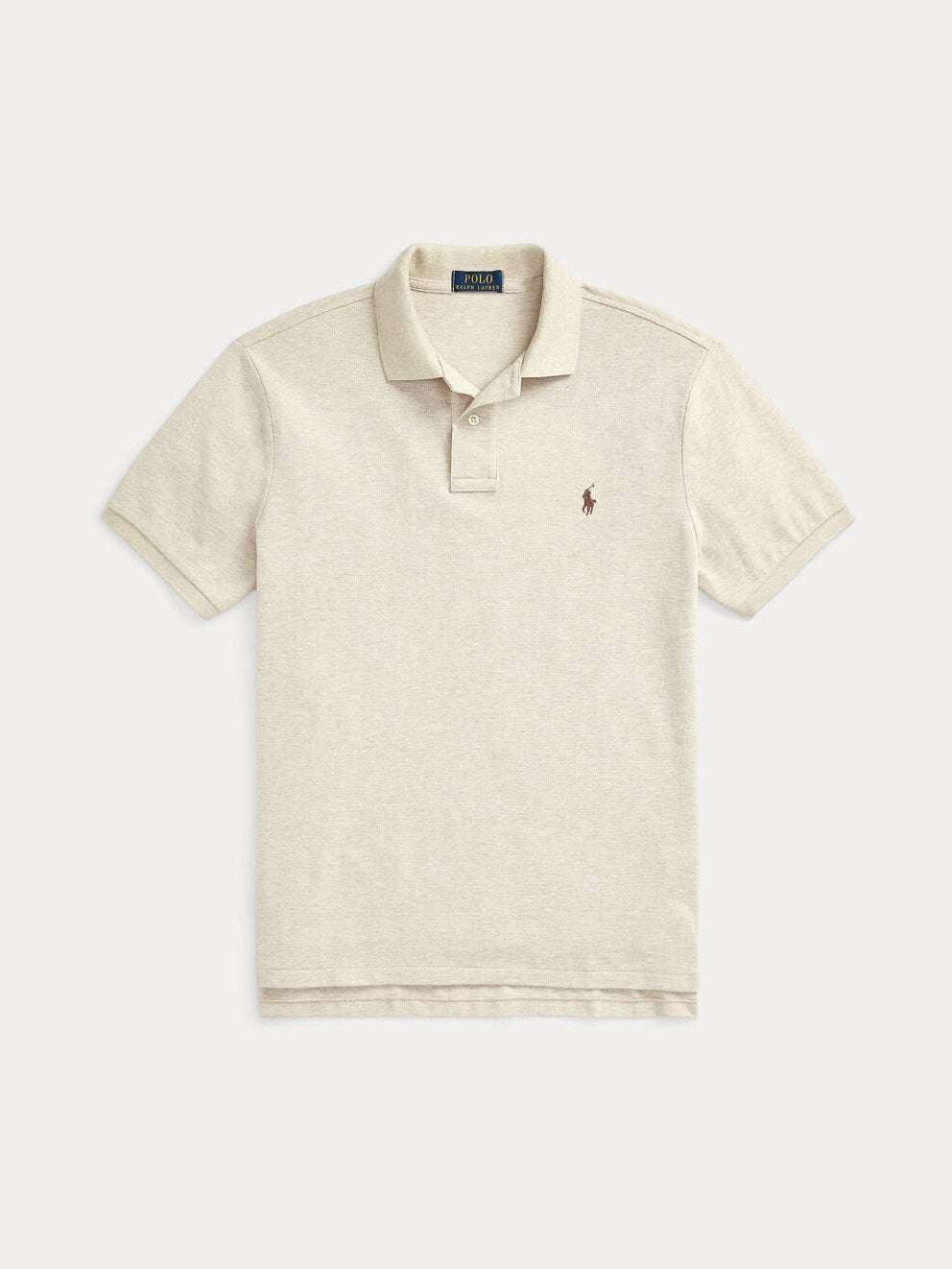 Polo Ralph Lauren miesten pikeepaita Iconic Mesh Polo Shirt Seasonal, kerma