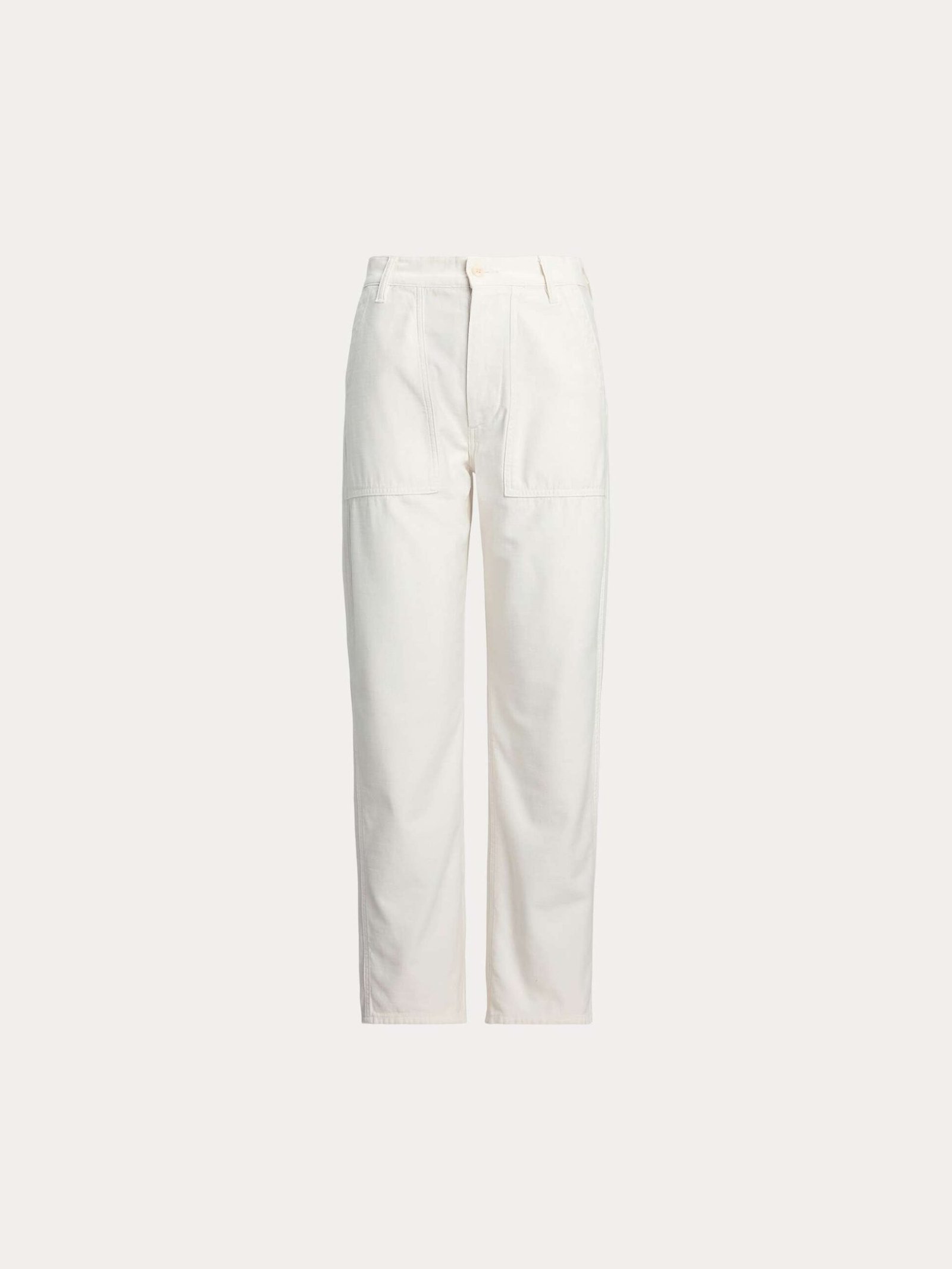 Polo Ralph Lauren naisten housut Wovwn Staight Pants, luonnonvalkoinen